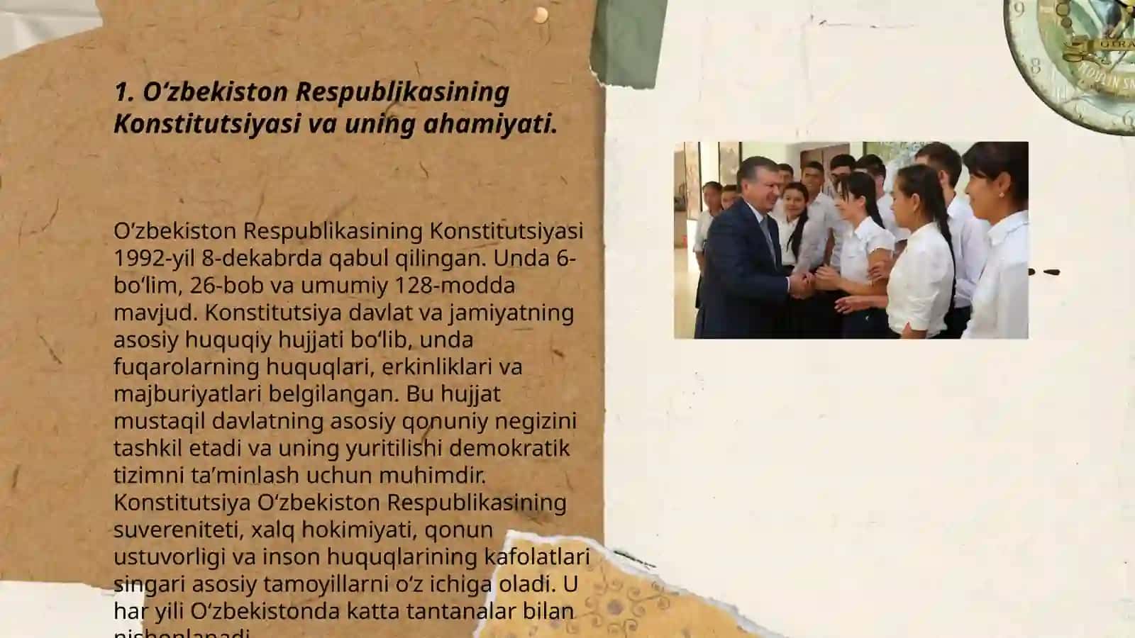 Oʻzbekiston respublikasi Konstitutsiyasi 3