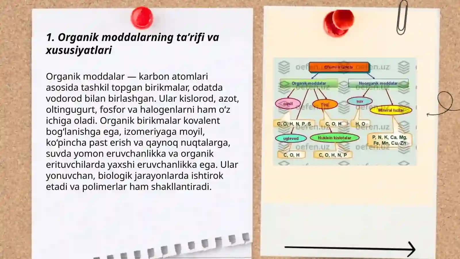 Organik va noorganik moddalar 3