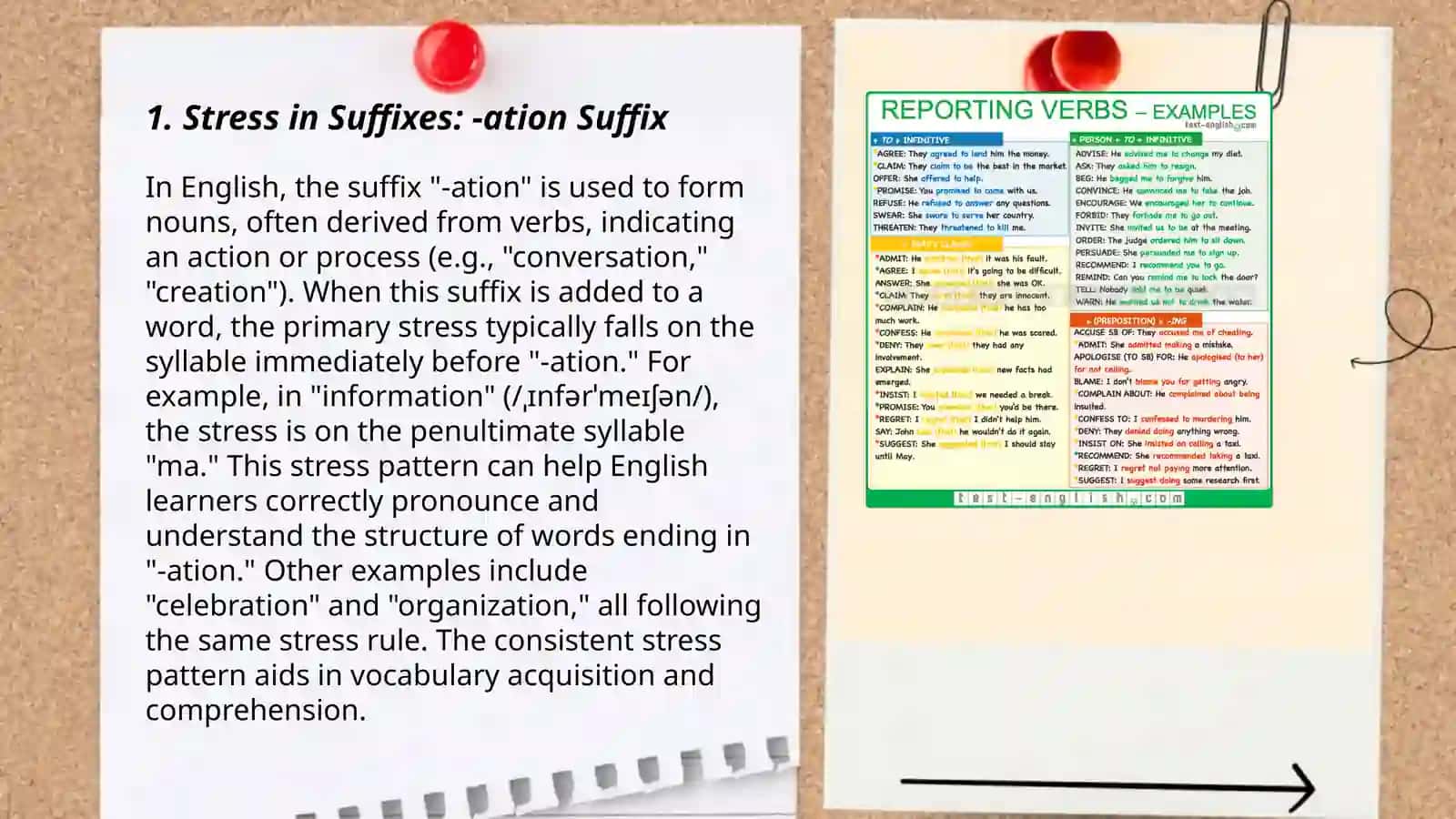 Stress in suffixes, compound words, phrasal verbs 3