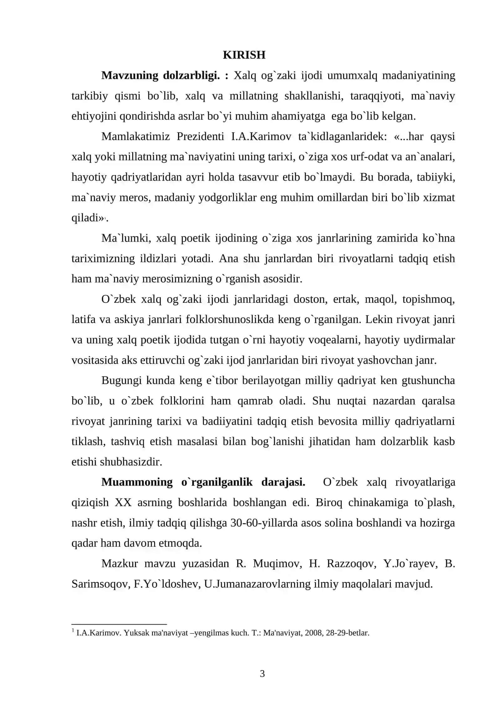 Rivoyat va uning xalq poetik ijodidagi o`rni 3
