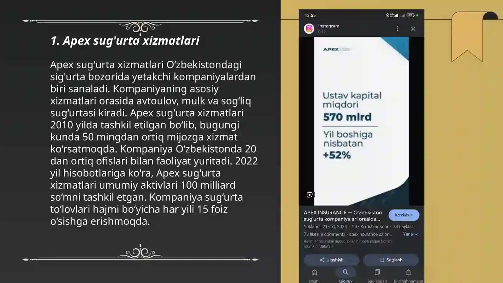 Apex sug'urta xizmatlari 3