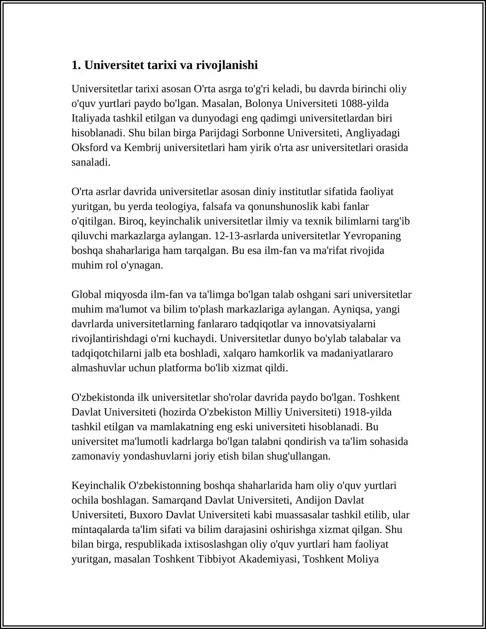 UNIVERSITETIMIZ VA FAKULTETIMIZ 3