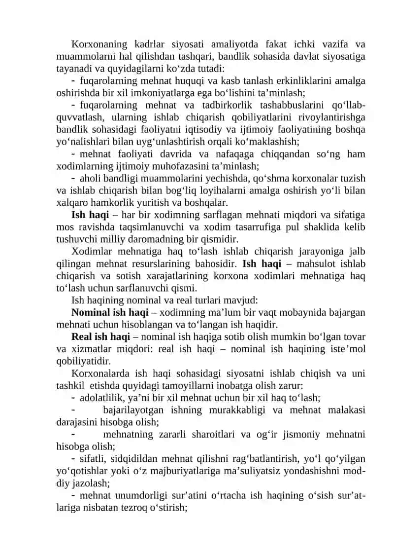 Korxonalarning mehnat resurslari 3