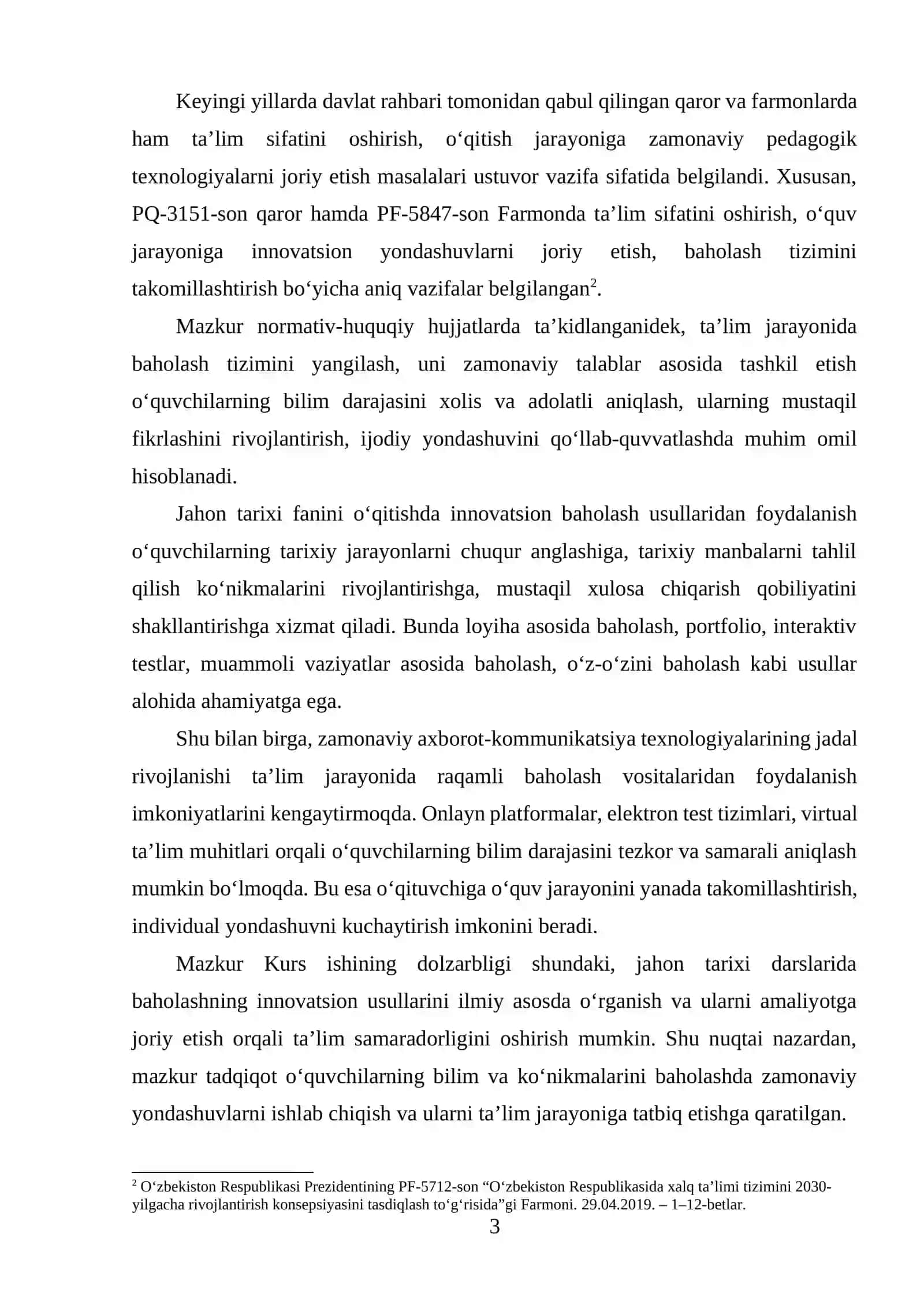 JAHON TARIXI DARSLARIDA BAHOLASHNING INNOVATSION USULLARI 3