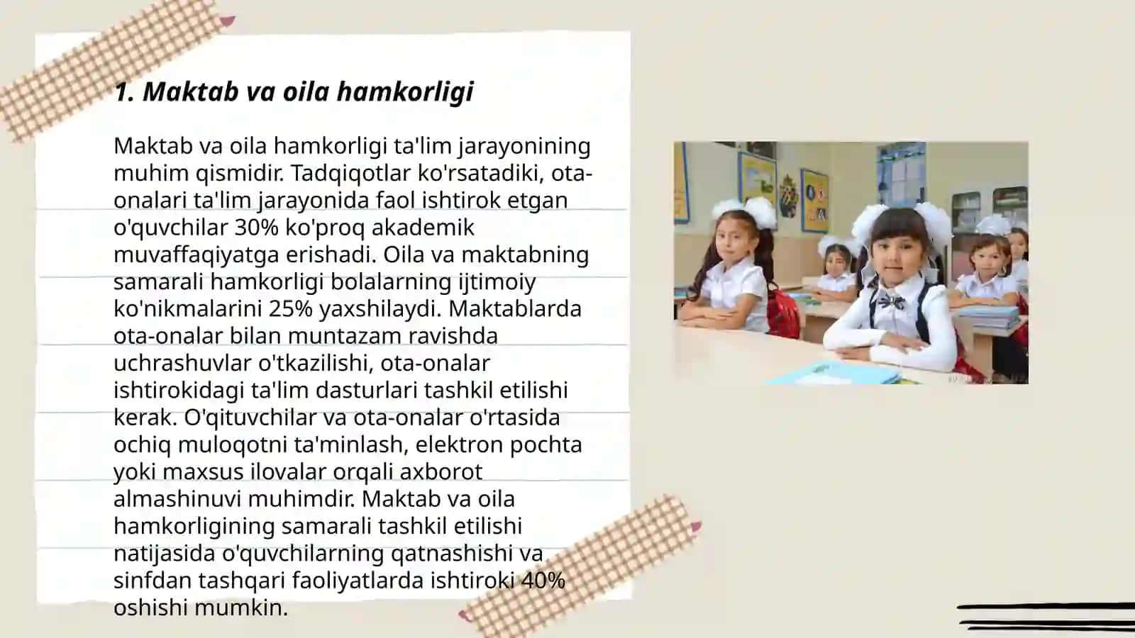 Maktab va oila integratsiyasi 3