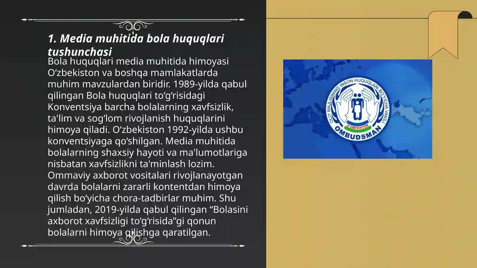Media muhitda bola huquqlari 3