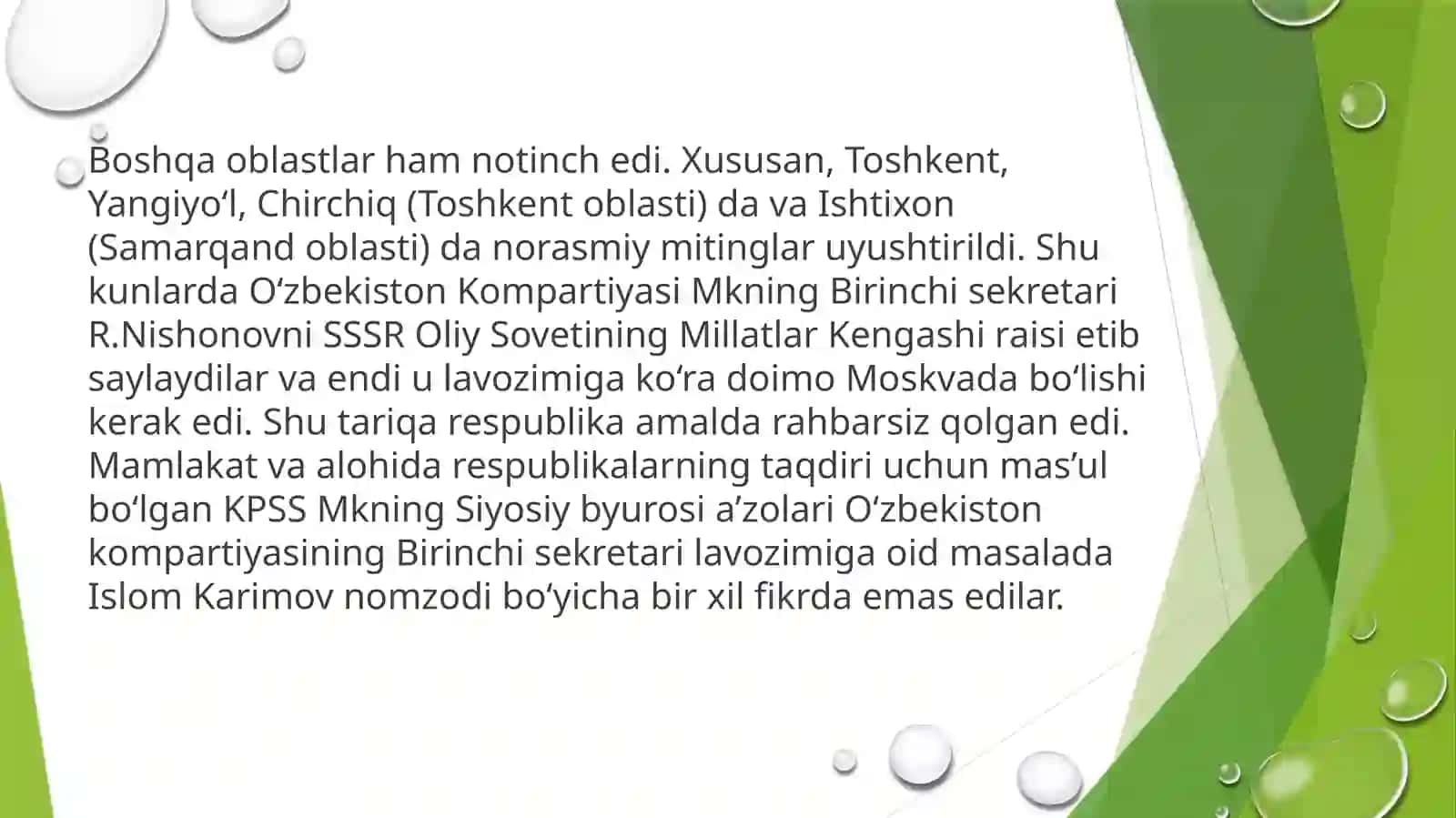 Mustaqillikka erishishda Islom Karimov faoliyati 3