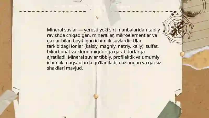 Mineral suvlar va ularning turlari 3
