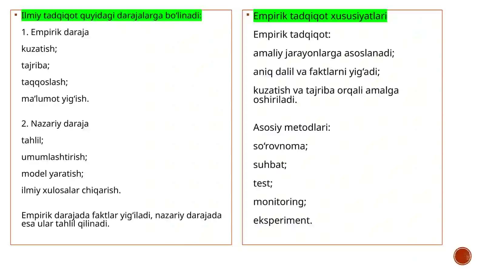 Ilmiytadqiqot:darajalari,strukturasivashakllari 3