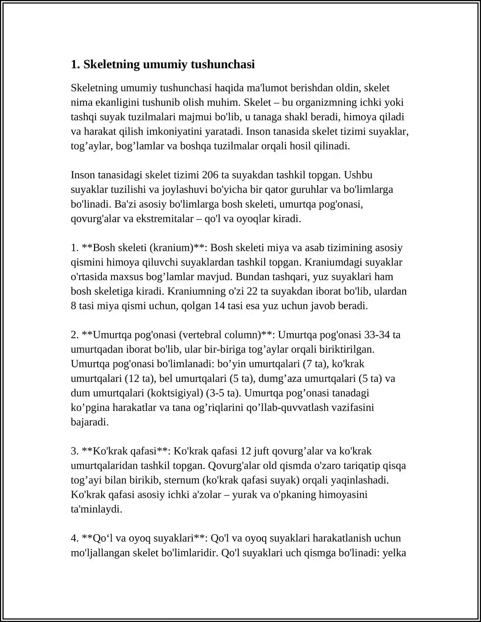 SKELET HAQIDA TUSHUNCHA 3