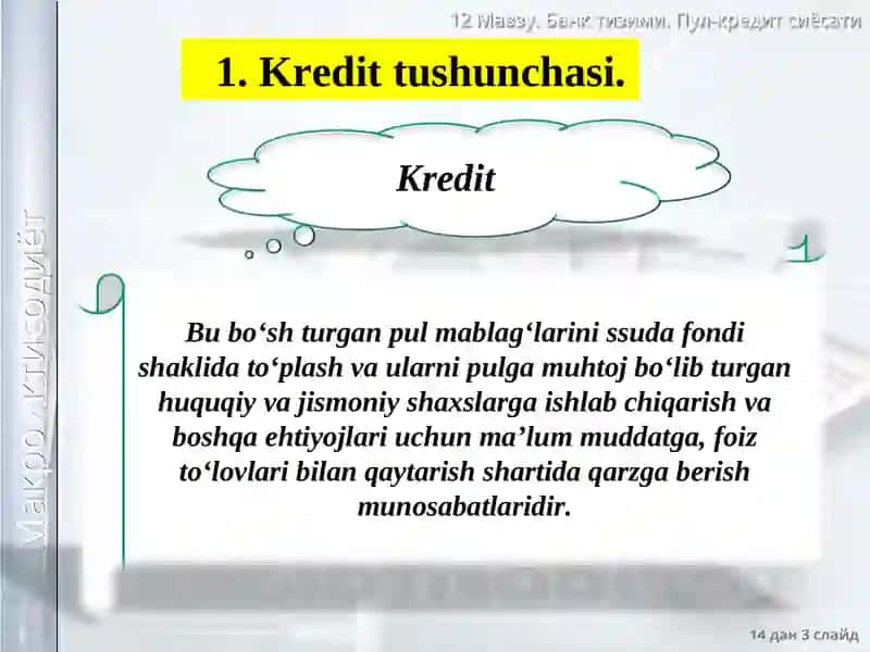 Pul-kredit siyosati 3