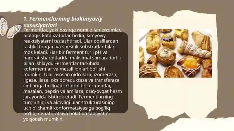 Fermentlarning biokimyoviy xususiyatlari 3