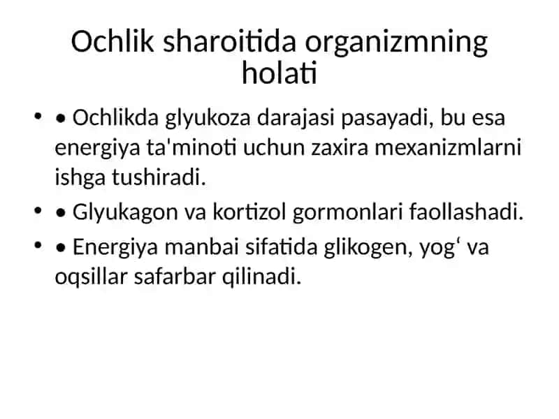 Ochlikda Karbonsuvlar Mexanizmi 3