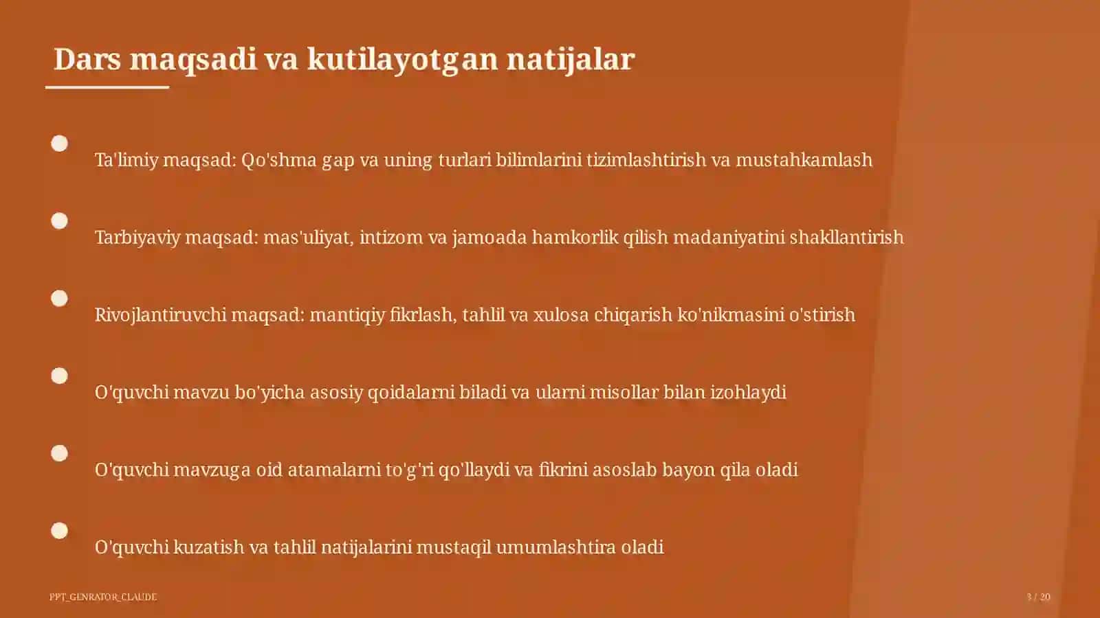 Qo'shma gap va uning turlari (9-sinf) 3