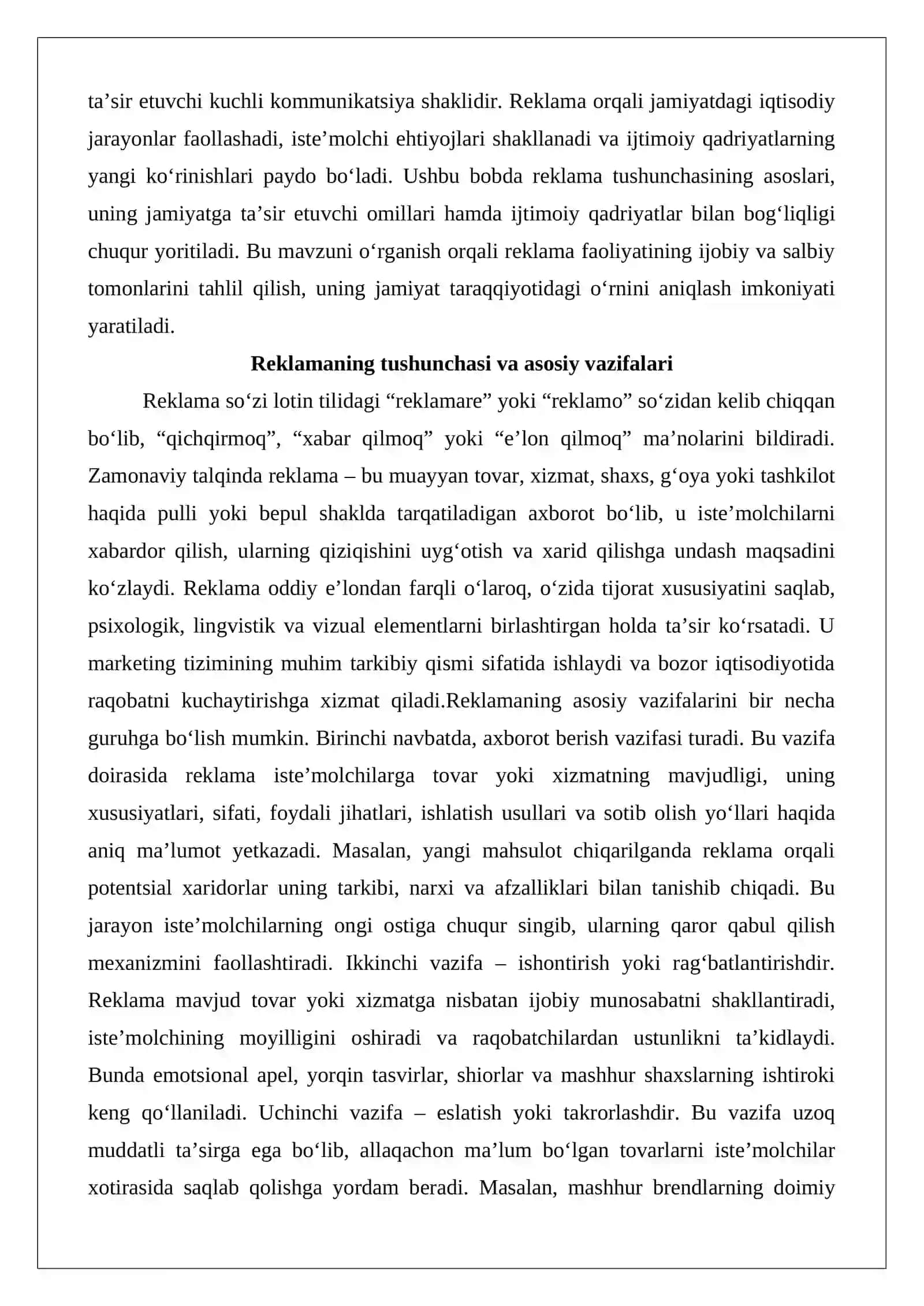 Reklamaning ijtimoiy mazmun-mohiyati 3