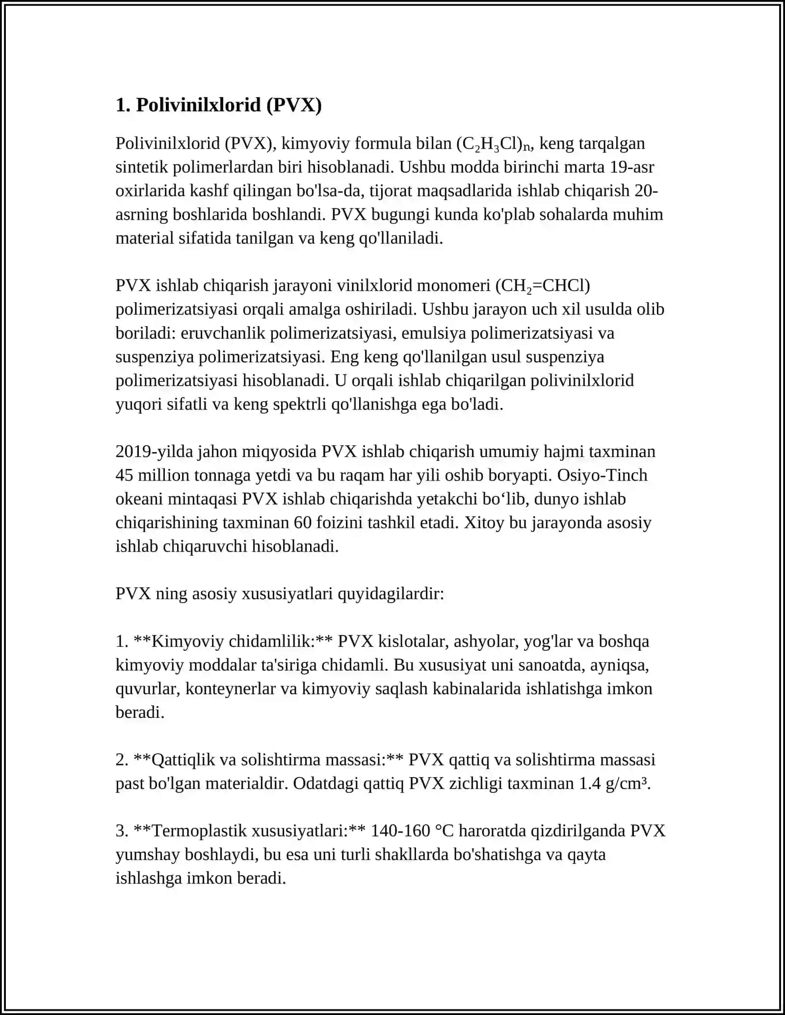 Polivinilxlorid (PVX) 3