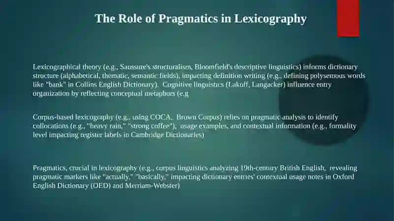 The theoretical foundations of lexicography 3