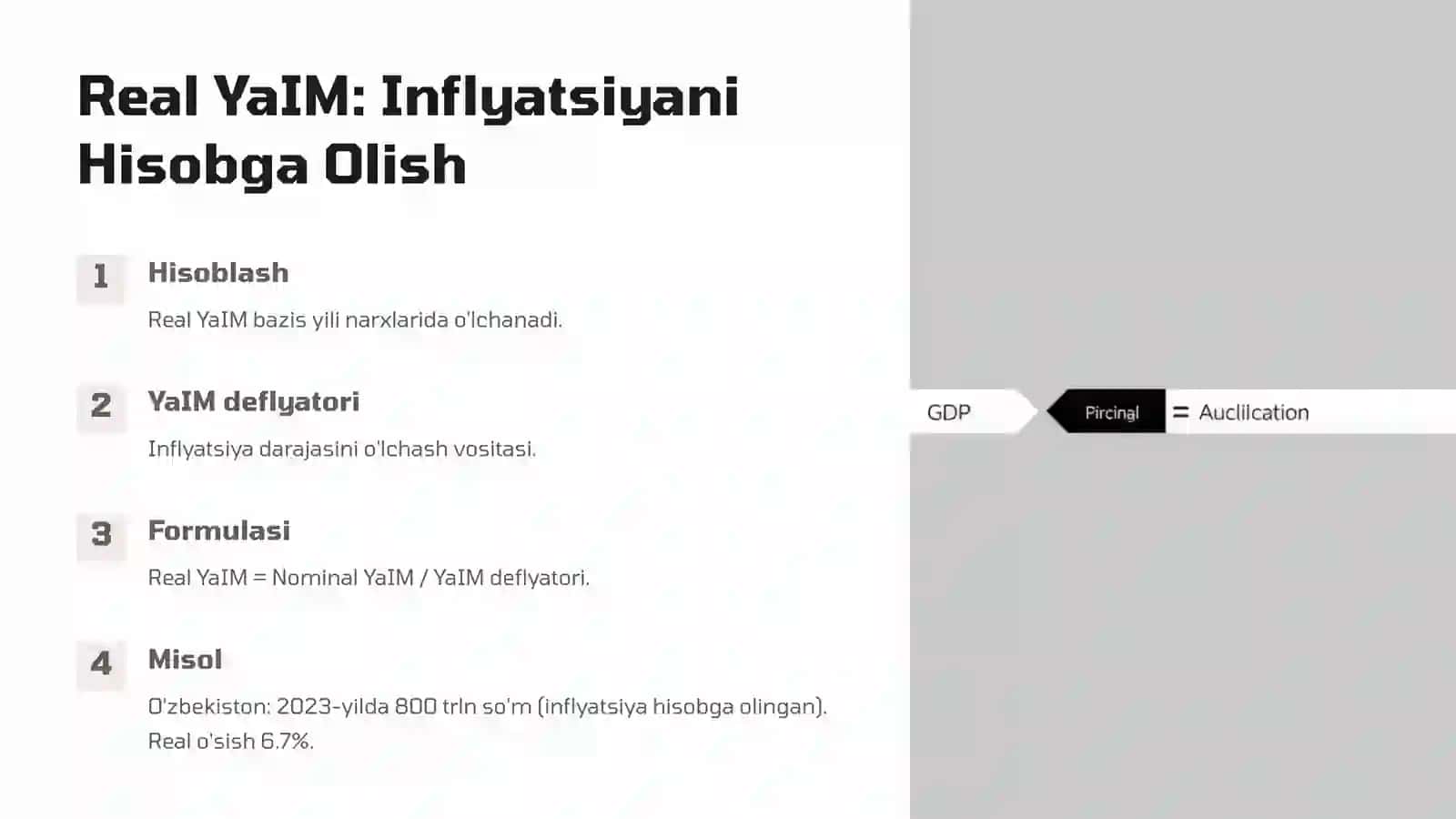 Real va Nominal YaIM va Tabiiy Ishsizlik Nazariyasi 3