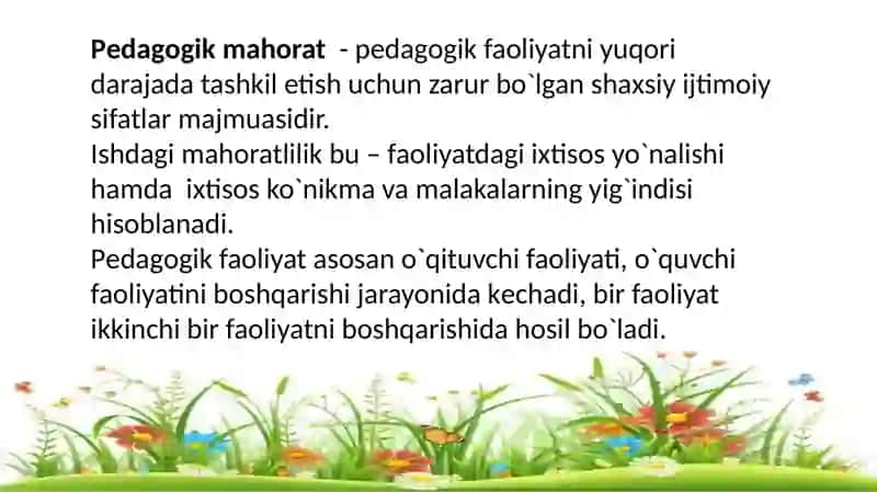 Pedagogik mahorat fanining tarkibiy qismlari 3