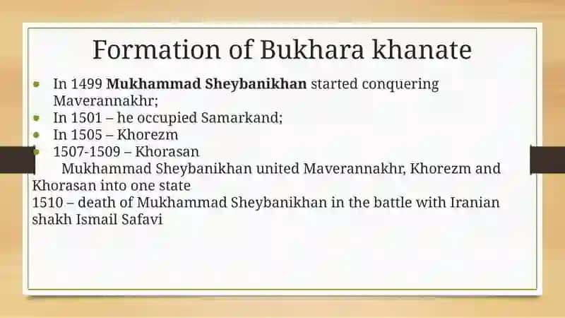 Division of Central Asia into Khanates 3