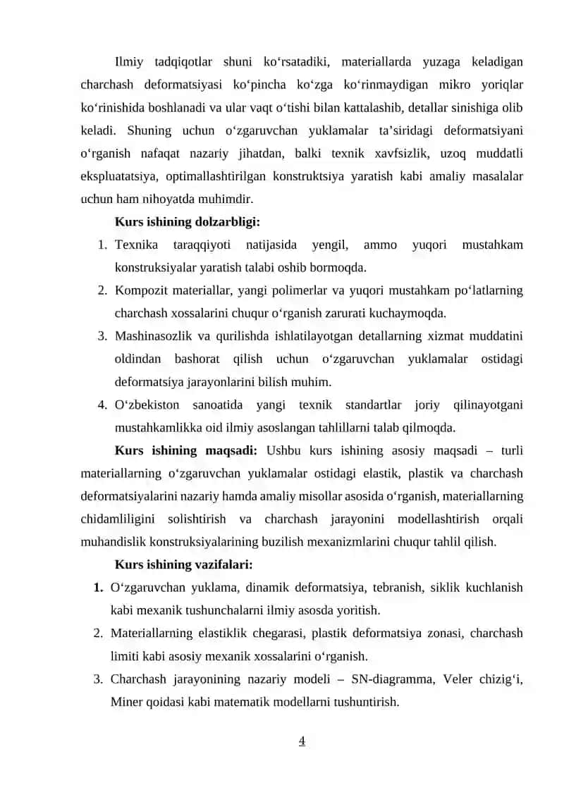 O‘ZGARUVCHAN YUKLAMALAR OSTIDAGI DEFORMATSIYALAR 3