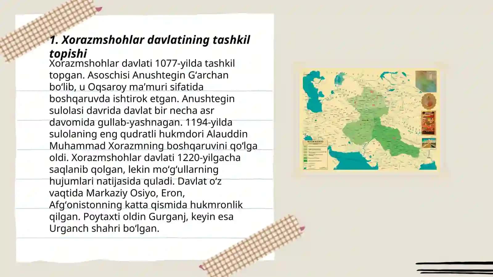 Xorazmshohlar davri tarixiy geografiyasi 3