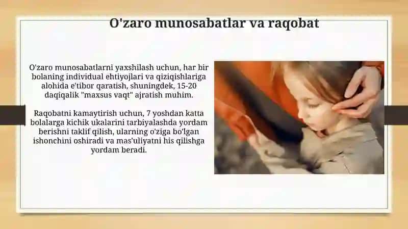 Turliy yoshdagi bolalarni tarbiyalash 3