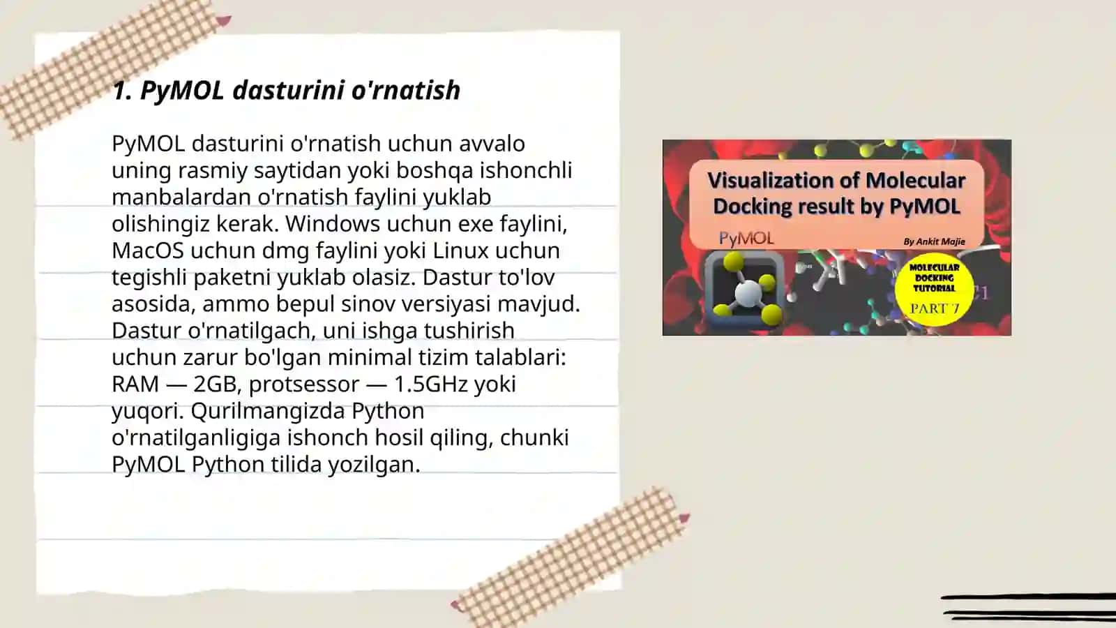 PyMOL dasturi 3