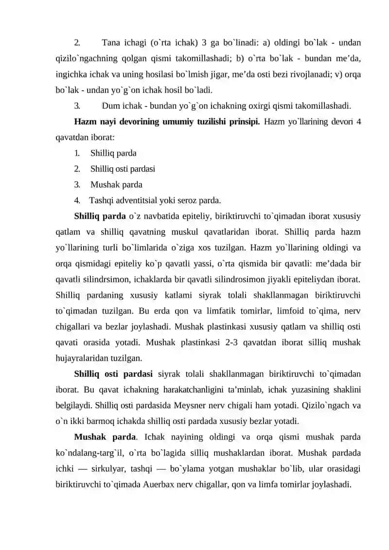 Ovqat hazm qilish tizimi 3