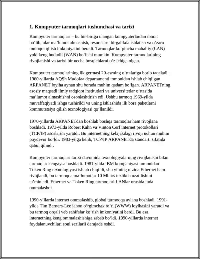 KOMPYUTERNING TARMOQLARI UNING ASOSIY TURLARI VA TUSHUNCHALARI 3