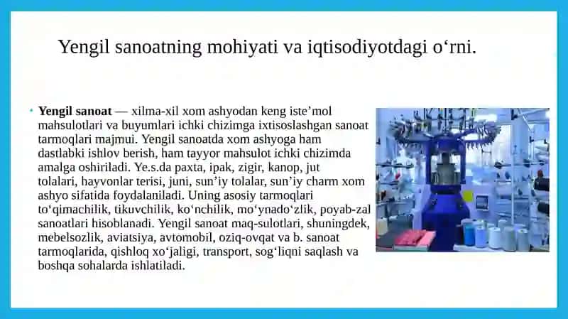 Yengil sanoat texnlogiyasi asoslari 3