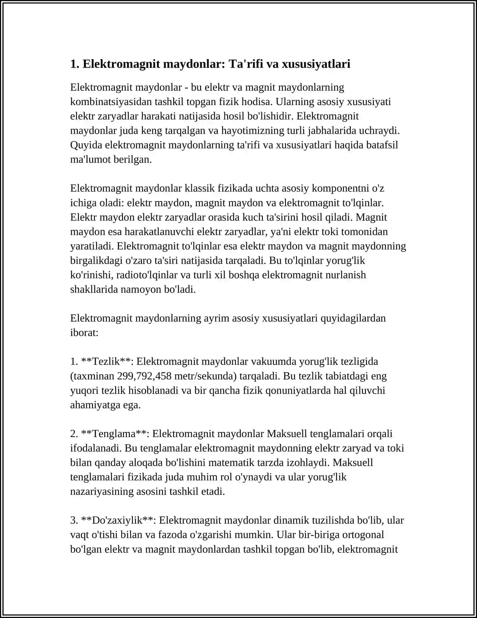 Elektromagnit Maydonlar 3