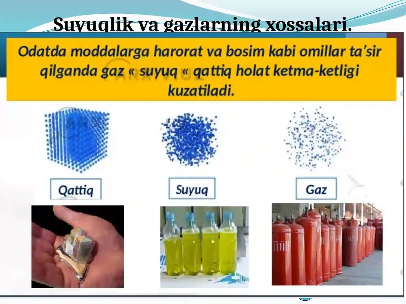 UZLUKSIZ MUHUTLAR MEXANIKASI ELEMENTLARI 3