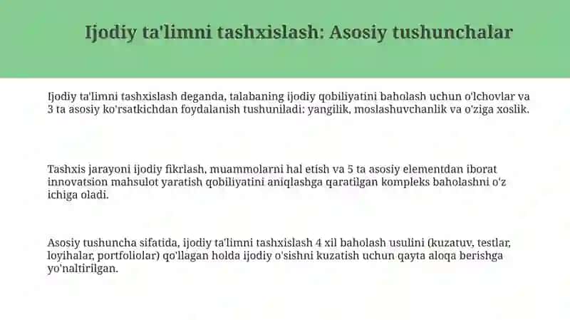 Kreativtaʼlimolganliknitashxisetishiningmohiyati 3