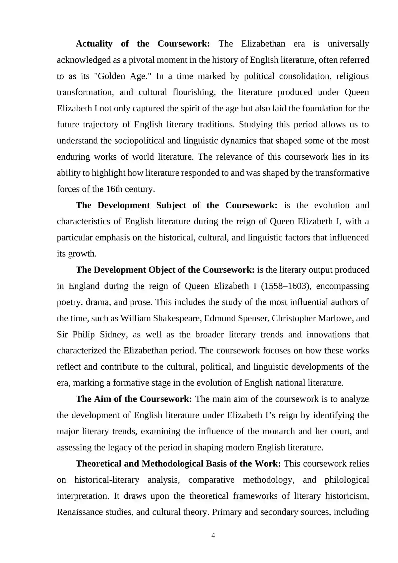 DEVELOPMENT OF ENGLISH LITERATURE UNDER THE REIGN OF ELIZABETH I 3
