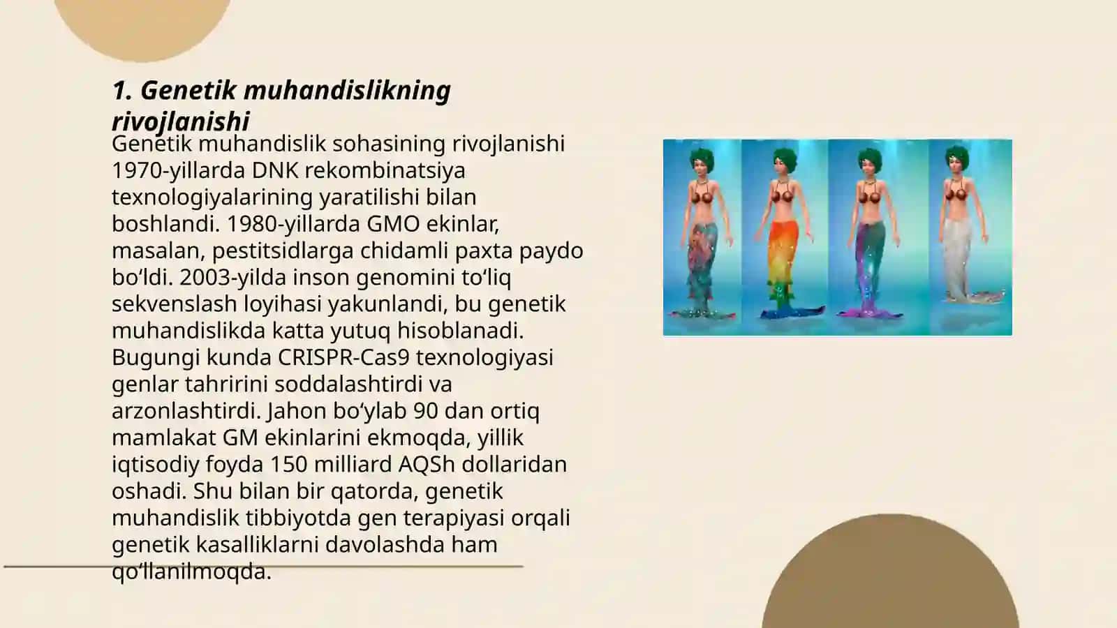 Genetikaning yangi yo'nalishlari 3