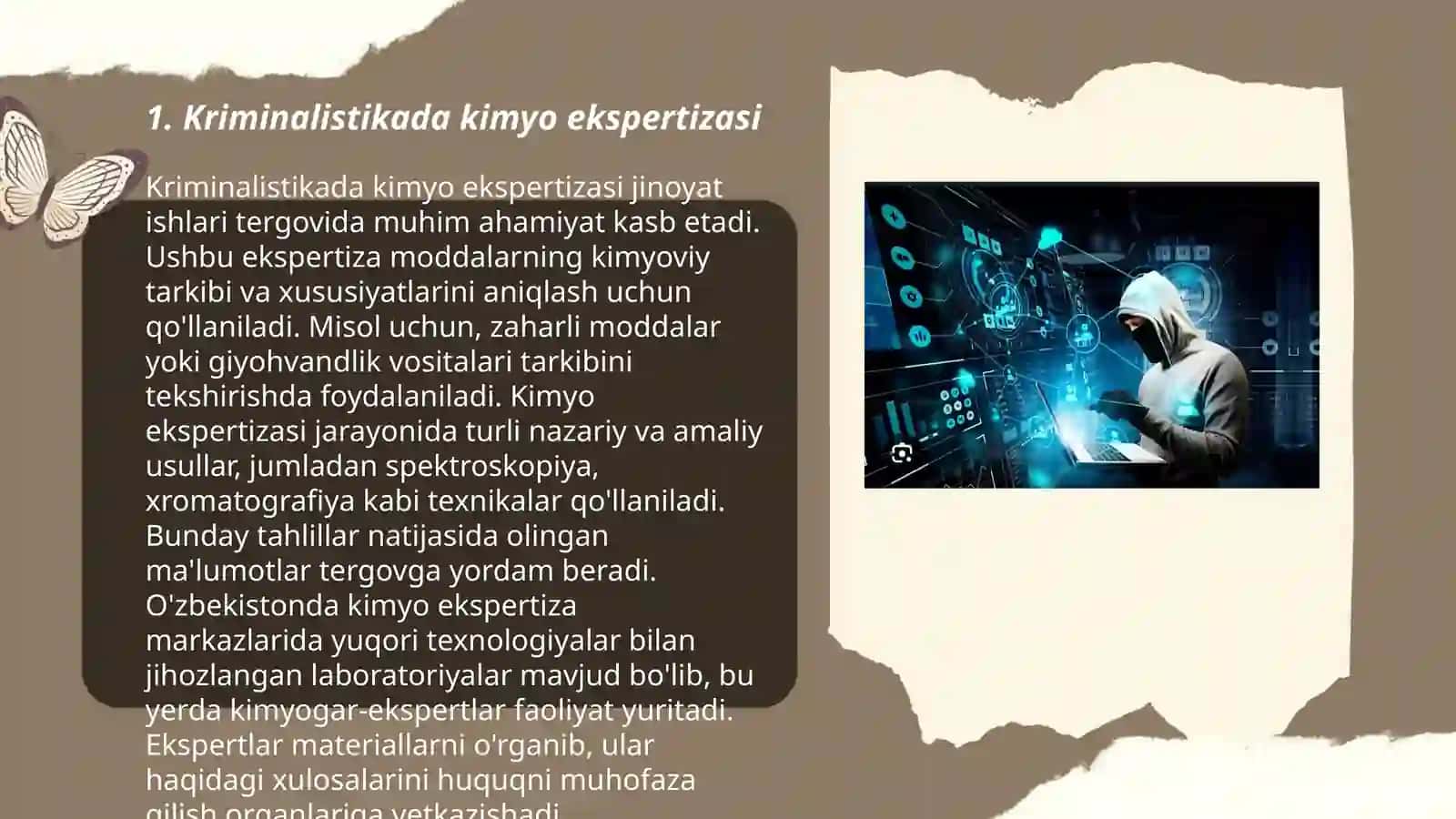 Kriminalistikada kimyoning oʻrni 3