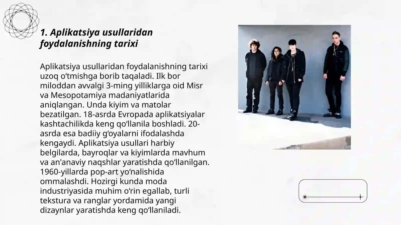 Aplikatsiya usullaridan foydalanishning tarixi 3