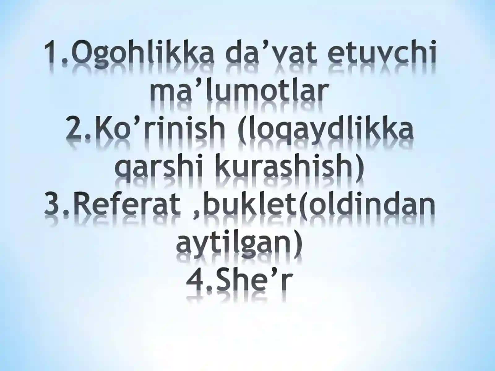Ogohlik davr talabi 3