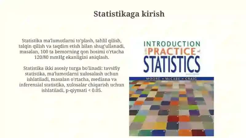 Statistika faniga kirish 3