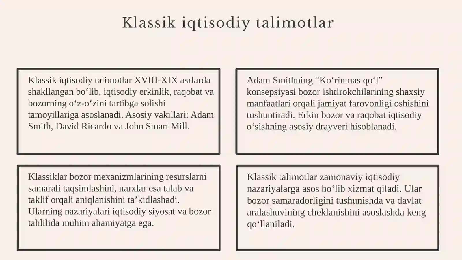 Klassik iqtisodiy talimotlar 3