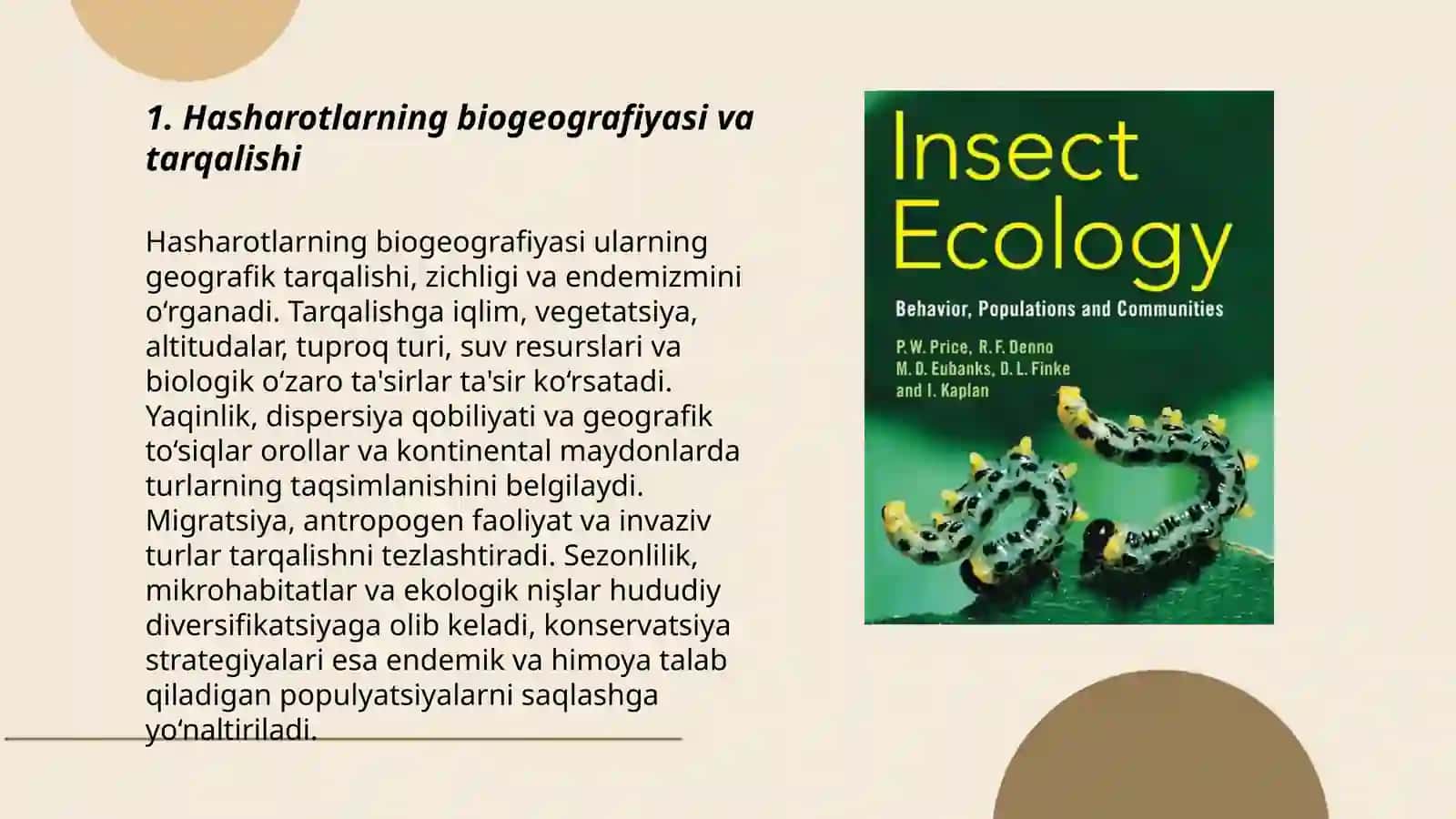 Hasharotlarning ekologiyasi 3