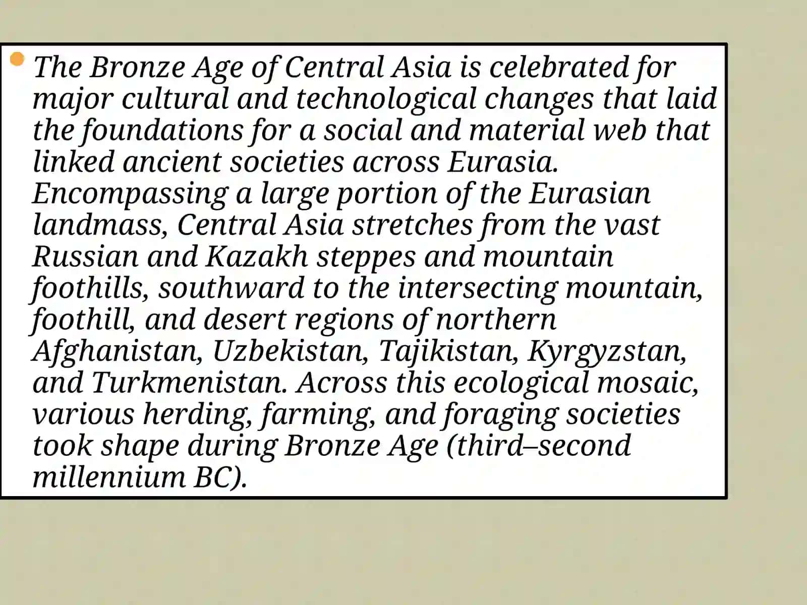 The Bronze Age of Central Asia 3