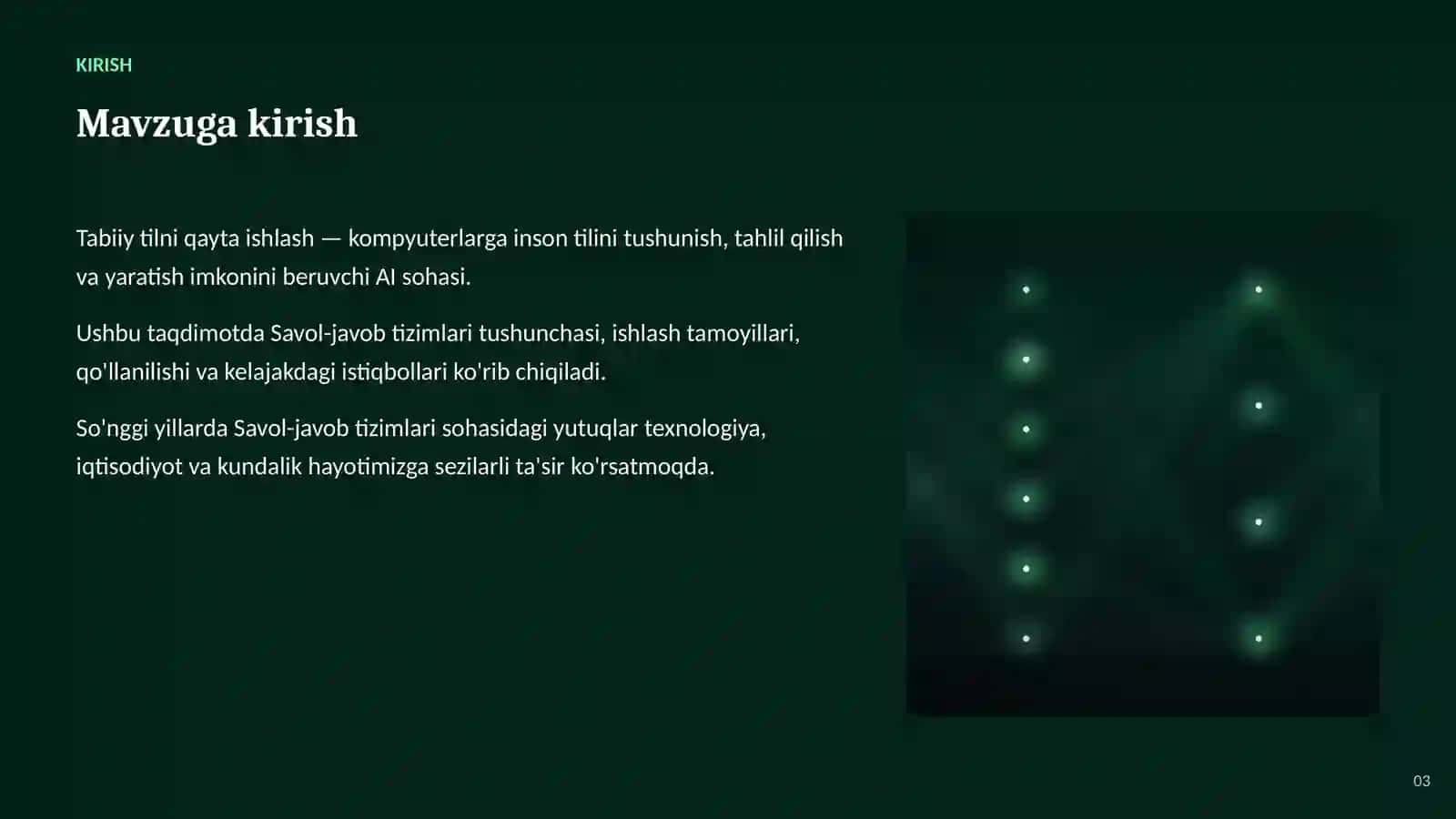 SUN'IY INTELLEKT • TABIIY TILNI QAYTA ISHLASH 3