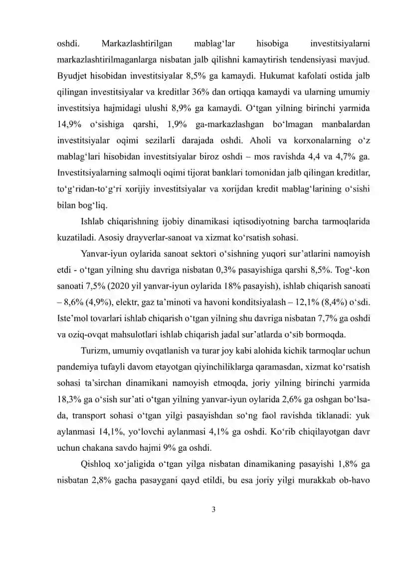 XARAJATLAR TAHLILI 3