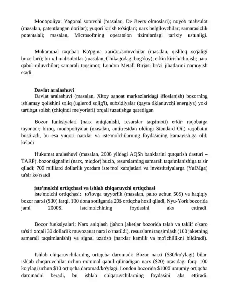 Bozor va uning vazifalari 3