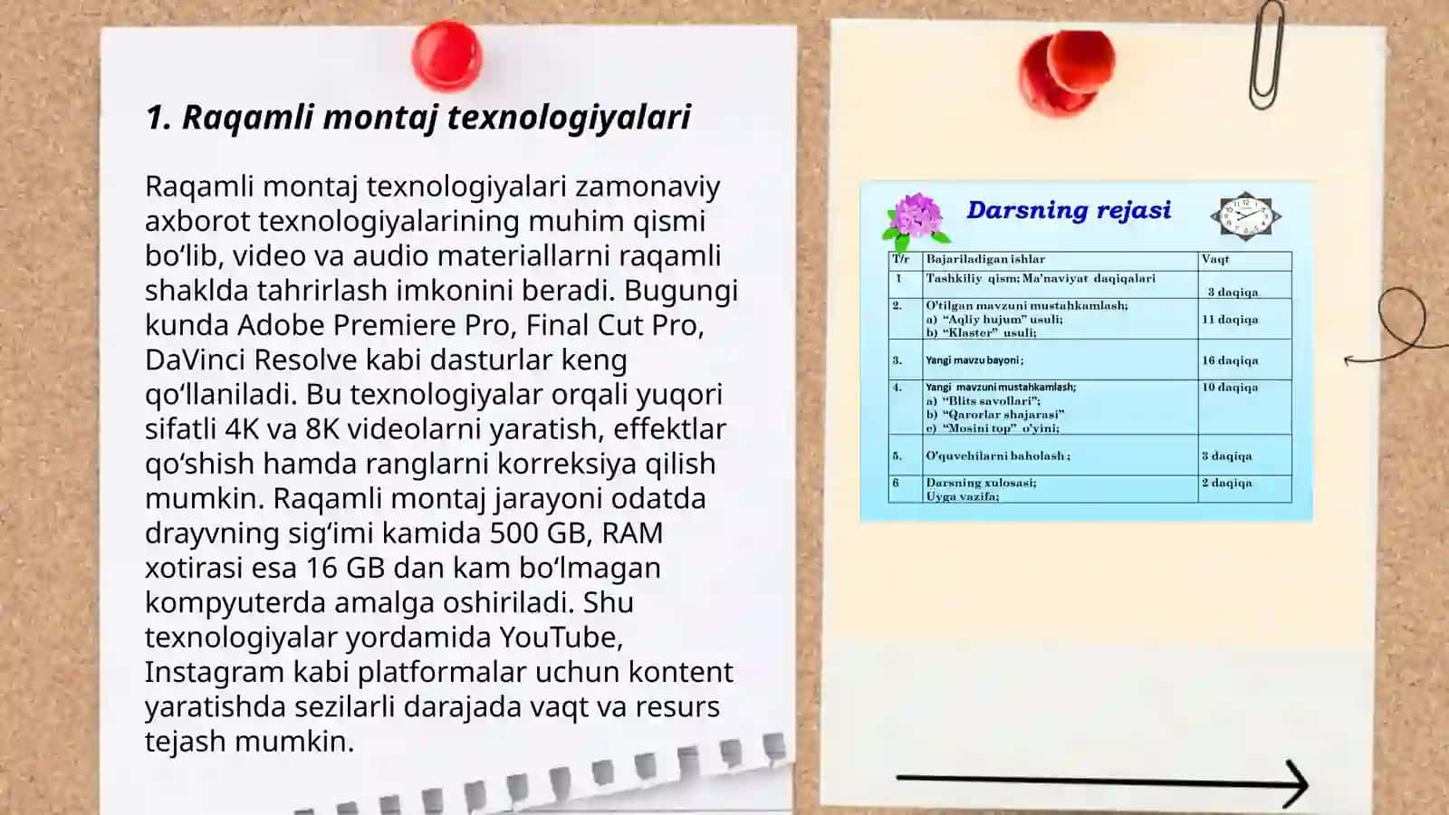 Raqamli montaj texnologiyalari 3