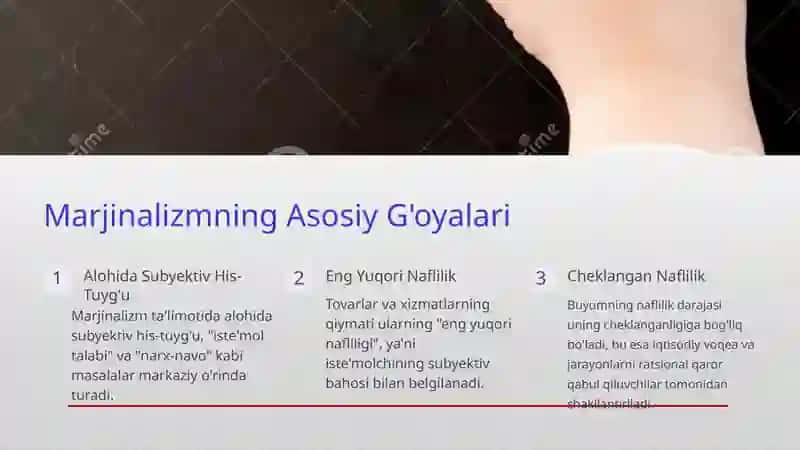 MARJINALIZM TA’LIMOTI VA NEOKLASSIK IQTISODIY MAKTABLAR 3