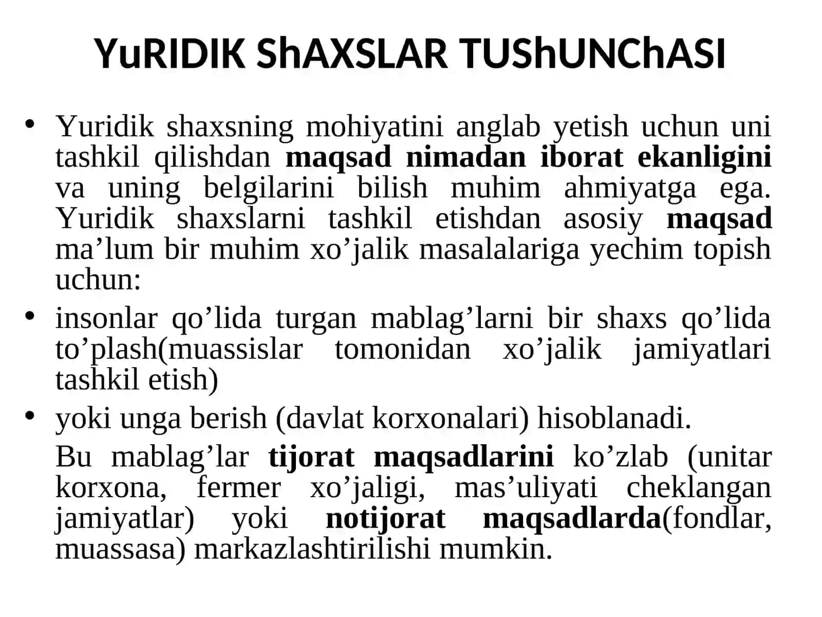 Yuridik shaxslar 3