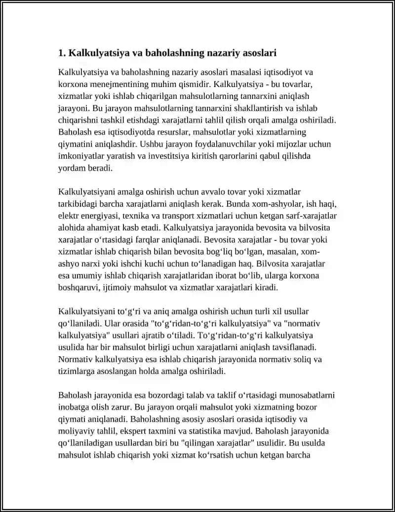 KALKULYATSIYA VA BAHOLASH 3
